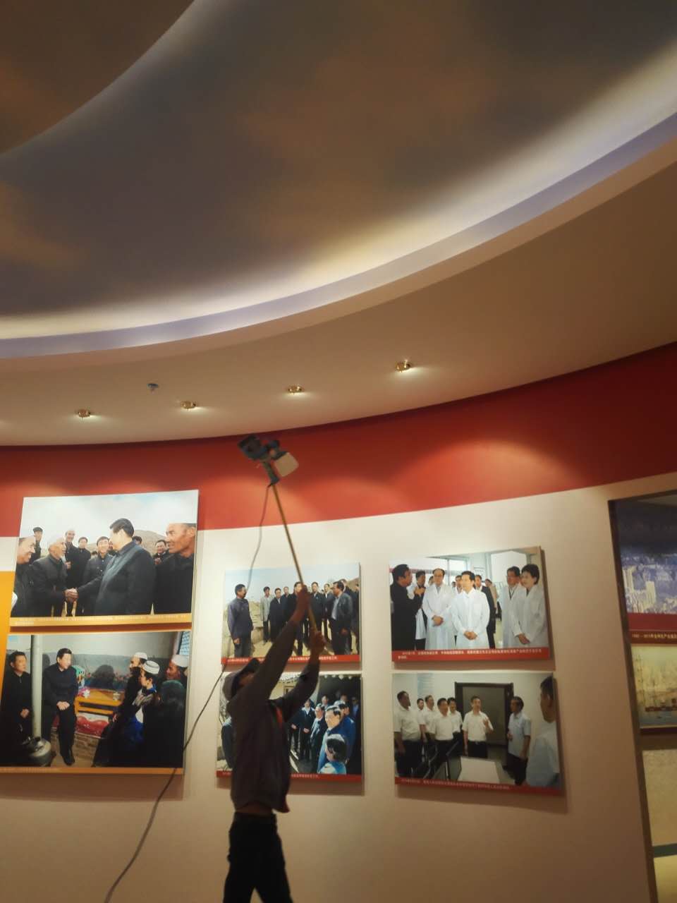 臨夏市博物館頂面噴頭施工 臨夏市博物館頂面噴頭施工