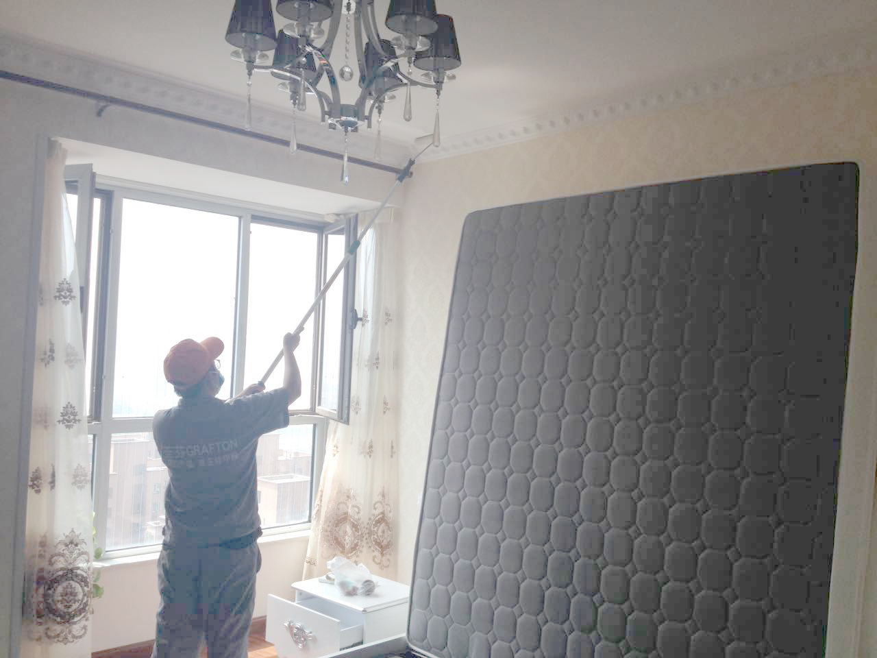 臥室頂面滾筒全方位施工 臥室頂面滾筒全方位施工