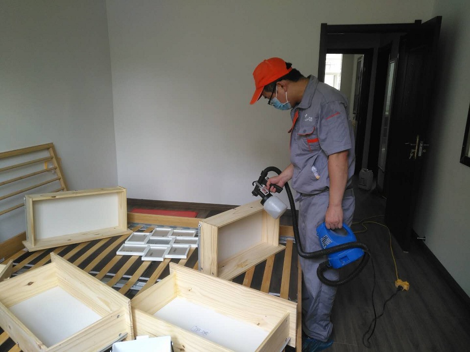 臥室床架抽屜全方位噴涂施工 臥室床架抽屜全方位噴涂施工