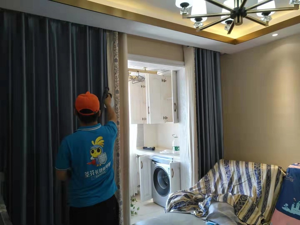 臥室窗簾全方位噴涂施工治理甲醛 臥室窗簾全方位噴涂施工治理甲醛